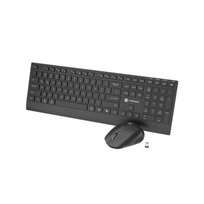 Natec Keyboard and Mouse | Stringray 2 | Keyboard and Mouse Set | Wireless | US | Black | NZB-2315