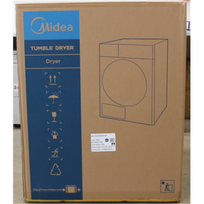 IŠPARDAVIMAS. | Midea Dryer Machine | MD205H80BW/W-BK | Energy efficiency class C | Front loading | 8 kg | LED | Depth 60 cm | White | DAMAGED INNER PACKAGING, DEMO | MD205H80BW/W-BKSO