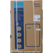 IŠPARDAVIMAS. Midea Refrigerator | MDRD142SLE32 | Energy efficiency class E | Free standing | Larder | Height 83.5 cm | Fridge net capacity 93 L | 41 dB | Red | DAMAGED INNER PACKAGING, DENTED ITEM'S BACK SIDE | MDRD142SLE32SO