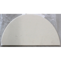 IŠPARDAVIMAS. TunaBone | Half moon pizza stone, 190 mm for Kamado 23/24inch | CHIPPED CORNER | Half moon pizza stone 23 24SO