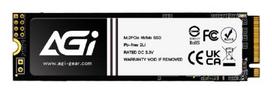 SSD|AGI TECHNOLOGY|150xTBW rating|MTBF 1600000 h|Read speed 1950MB/s|Write speed 1200MB/s|NVMe Yes|PCI Express 3.0|M.2|256GB|AGI256G16AI198-CB