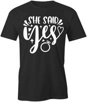 SHE SAID YES TShirt Tee Short-Sleeved Cotton CLOTHING ENGAGEMENT S1BSA371 S