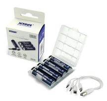 Baterija AA R6 2500mAh 4150mWh 1.5V XTAR ličio jonų dėžutė pakuotėje po 4gb.