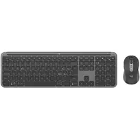 Belaidis klaviatūros ir pelės rinkinys Logitech Signature Slim MK950 Business Graphite
