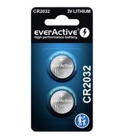 CR2032 baterijos 3V everActive ličio - 2GB pakuotėje.
