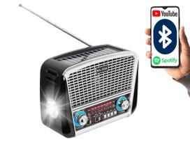 Garso ir HiFi sistemos // Kiti garso įrenginiai // 77-557# Radio przenośne analogowe  am/fm bt blow ra17 solarne srebrne