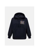 Bluza damska PEAK PERFORMANCE W Terry Graphic Hood kolor czarny - S