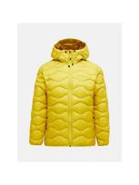 Kurtka puchowa męska PEAK PERFORMANCE M Helium Down Hood Jacket kolor żółty - M