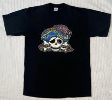 Vintage Treasure Island Las Vegas Pirate Skull Graphic T-Shirt LG/XL 21” X 29” M