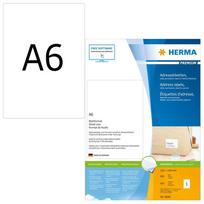 HERMA Address labels Premium sheetsize A6 105x148 mm white paper matt 800 pcs.