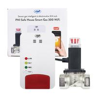 Išmanus dujų nuotėkio jutiklis su signalizacija ir 3/4″ solenoidinio vožtuvo valdymu, Tuya WiFi | PN