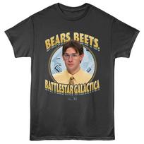 The Office TV Show Bears Beets Battlestar Galactica Men's T Shirt S