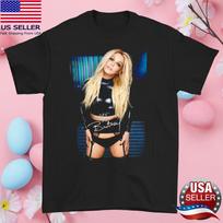 Britney Spears signed T-shirt Black Cotton Unisex Size S-345XL jj58 XXXXL