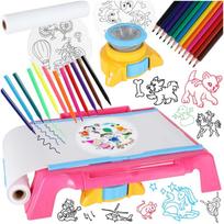 RoGer Electronic Educational Drawing Projector Table Pink