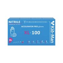 Nitrilinės pirštinės Kid-Man Accelarator-free  N100, dydis XL