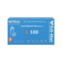 Nitrilinės pirštinės Kid-Man Accelarator-free N100, dydis S