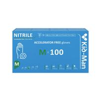 Nitrilinės pirštinės Kid-Man Accelarator-free  N100, dydis M