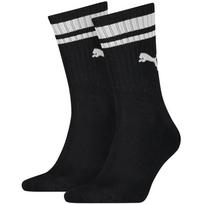 Kojinės Puma Crew Heritage Stripes 2P Uni , juodos