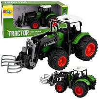 Žaidimų zona | PC | Konsolės | Priedai // Žaislai ir žaidimai vaikams // Traktor Rolniczy Farmerski z Chwytakiem Do Bel Gumowe Koła Zielony 1:24