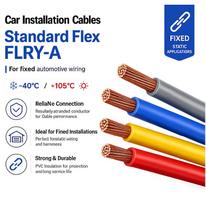 Wire | FLRY-B | 1x0.5mm2 | stranded | Cu | PVC | grey-red | 60V | Class: 5