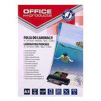 OFFICE PRODUCTS Laminating film, A3, 2x100 microns, glossy, 100 sheets, transparent