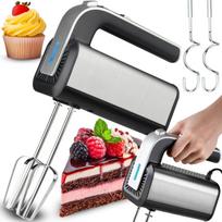 Produktai namams ir sodui // Virtuvės ir namų apyvokos prekės // Mikser ręczny robot kuchenny 300w turbo trzepaczki haki 5 prędkości srebrny - er1225