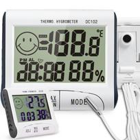 Produktai namams ir sodui // Virtuvės ir namų apyvokos prekės // Termometr stacja pogody pogodowa lcd higrometr termometr wyświetlacz sonda -e710