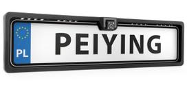 Peiying galinio vaizdo kamera numerio rėmelyje su naktiniu matymu, 140°, IP67, 12V, PAL