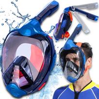 Sporto ir aktyvaus poilsio // Sporto prekės ir įranga // Maska do nurkowania snorkelingu na całą twarz do wody l/xl pełnotwarzowa - sr255