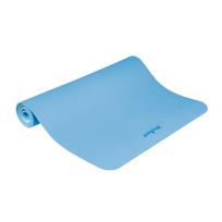 Sporto ir aktyvaus poilsio // Sporto prekės ir įranga // Mata gimnastyczna do ćwiczeń joga, pilates, fitness, 200x90cm, grubość 1cm, materiał TPE, niebieska, REBEL ACTIVE