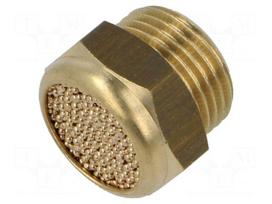 Sound suppression silencer | Thread: G 3/8" | sintered bronze