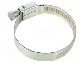 Cable tie | Ø: 70÷90mm | W: 20mm | Material: nickel-plated steel W1