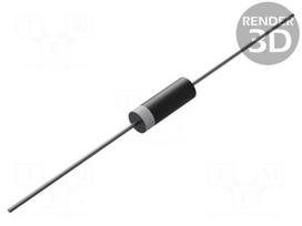 Diode: rectifying | THT | 1kV | 3A | Ifsm: 100A | DO27 | tape | Ufmax: 1.25V