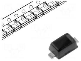 Diode: Zener | 0.3W | 12V | SMD | SOD523F | single diode | 7 inch reel