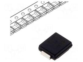 Diode: TVS | 1.5kW | 39V | 143A | bidirectional | SMC | reel,tape | SM15T