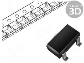 Diode: TVS array | 5.9V | 300W | double,common anode | ESD | SOT23 | Ch: 2