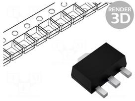 IC: voltage regulator | fixed | 10V | 0.1A | SOT89 | SMD | LM78LXX | reel