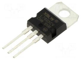 IC: voltage regulator | linear,fixed | 5V | 1.5A | TO220-3 | THT | tube