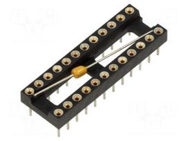 Socket: integrated circuits | DIP24 | Pitch: 2.54mm | precision | THT