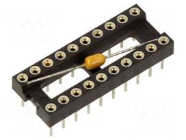 Socket: integrated circuits | DIP20 | Pitch: 2.54mm | precision | THT