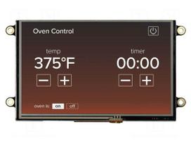 Display: TFT | 5" | 800x480 | Illumin: LED | Dim: 121x75.8mm | RGB | 3.3VDC