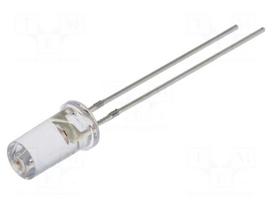 LED | yellow | 5mm | 50° | Front: flat | 2.1÷2.6VDC | Pitch: 2.54mm | round