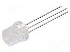 LED | red,blue | 8mm | 140° | Front: flat | 2.1÷2.6VDC,2.9÷3.4VDC | round
