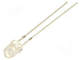 LED | pink | 4mm | 3600mcd | 30° | Front: convex | 3.1VDC | No.of term: 2