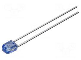 LED | blue | 1560mcd | 70/50° | Front: convex | 3x2.3x3.9mm | THT | 2.9VDC