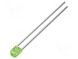 LED | green | 4200mcd | 70/50° | Front: convex | 3x2.3x3.9mm | THT | 2.9VDC