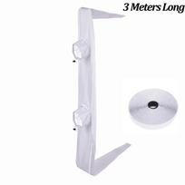 Easy Install Portable Air Conditioner Window Seal Window Seal Kit  For Push Up Windows 3m Double Opem White