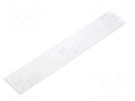 Cover for LED profiles | transparent | 1m | Kind of shutter: A9