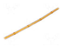 COB LED tape | white warm | LED/m: 320 | 8mm | IP65 | 120° | 5.5W/m | 24VDC
