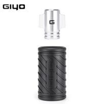 GIYO CO2 Bike Pump Mini Inflator Set with Gauge Includes Sleeve Presta/Schrader Valves 130-160PSI hand pump